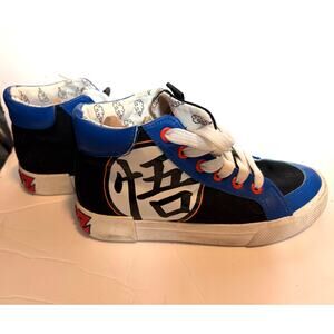 Dragon Ball Z Anime Goku Kanji High Top Sneakers Size Youth 2